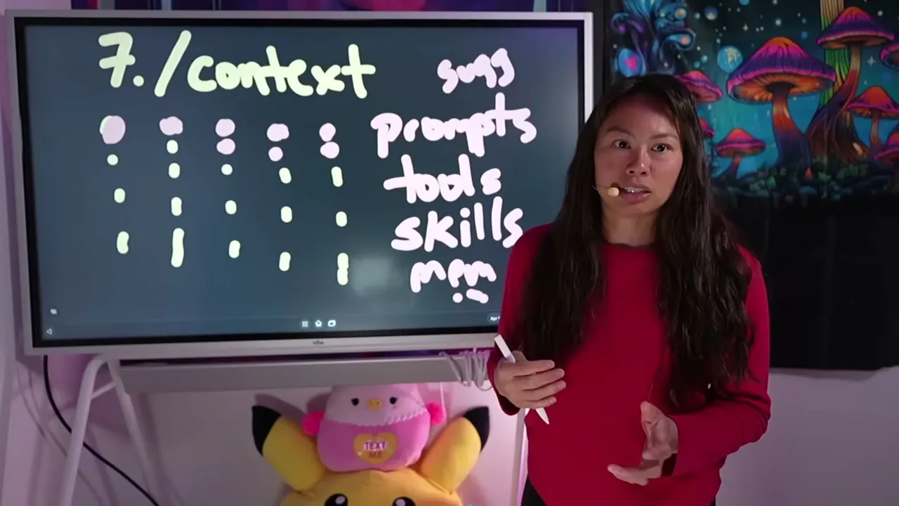 The /context command visualized as a grid, with usage split across prompts, tools, skills, and memory.