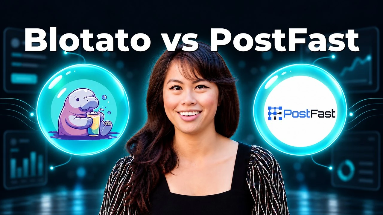 Blotato vs PostFast compared on the posting caps, X allowances and inbox reach an AI agent runs into on each social media tool.