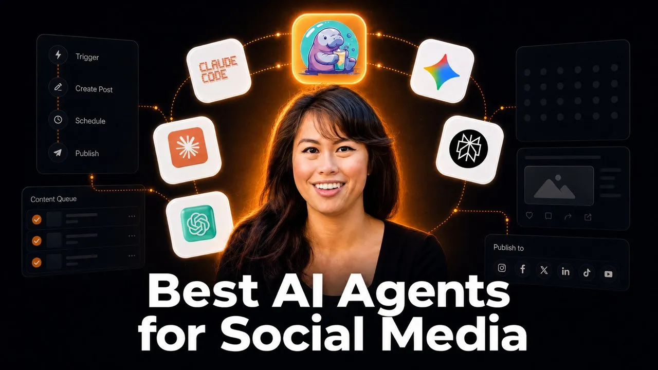 AI agents for social media connected through one MCP endpoint to nine social platforms.