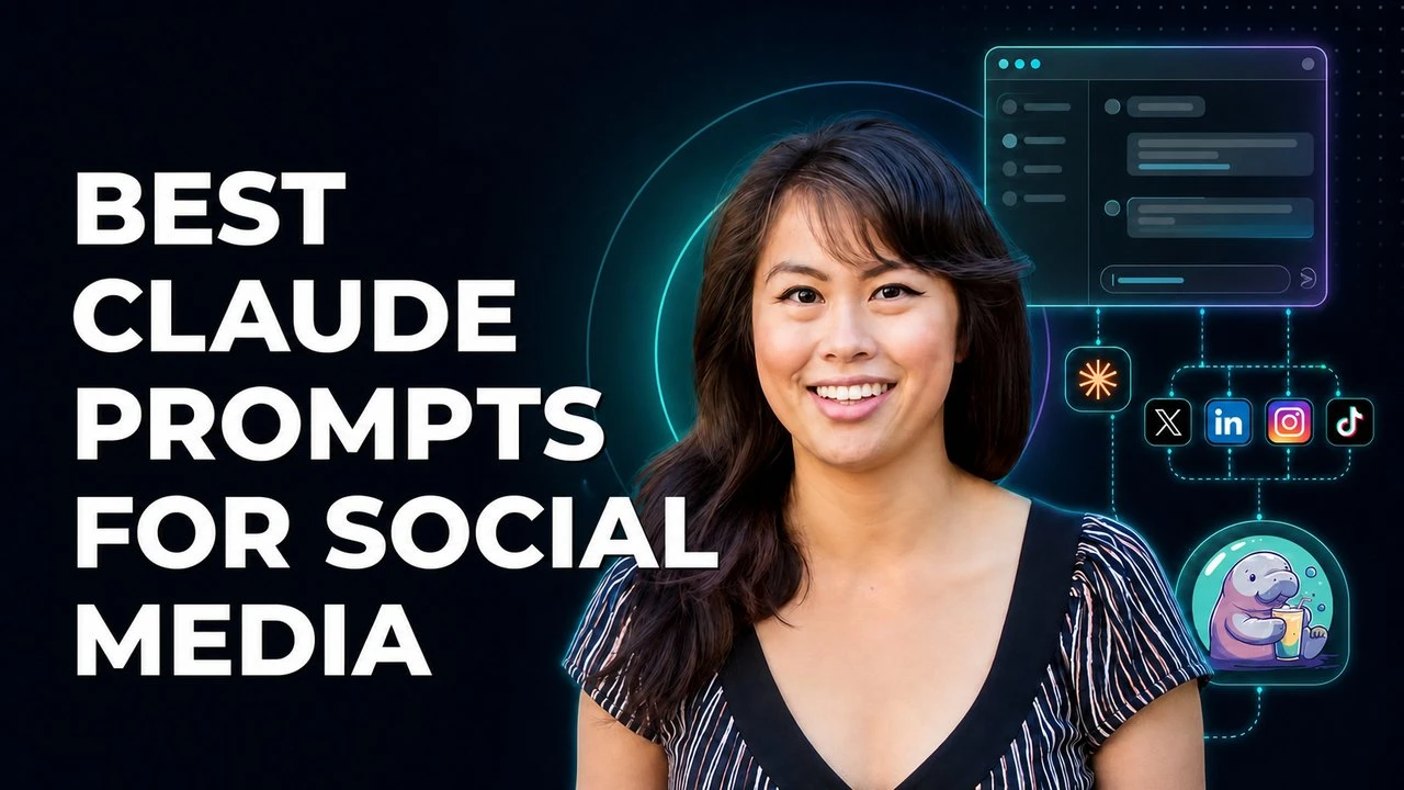 Claude prompts for social media content creation with Blotato