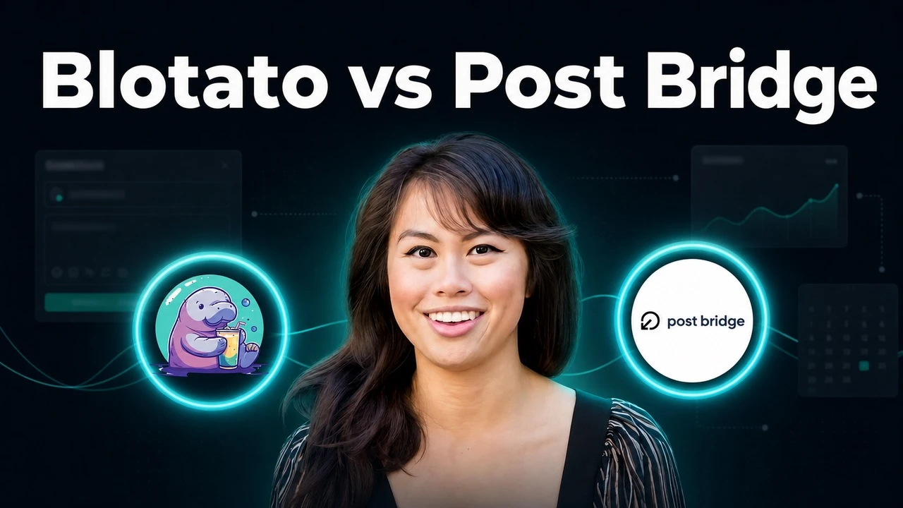 Blotato vs Post Bridge compared as social media APIs for AI agents.