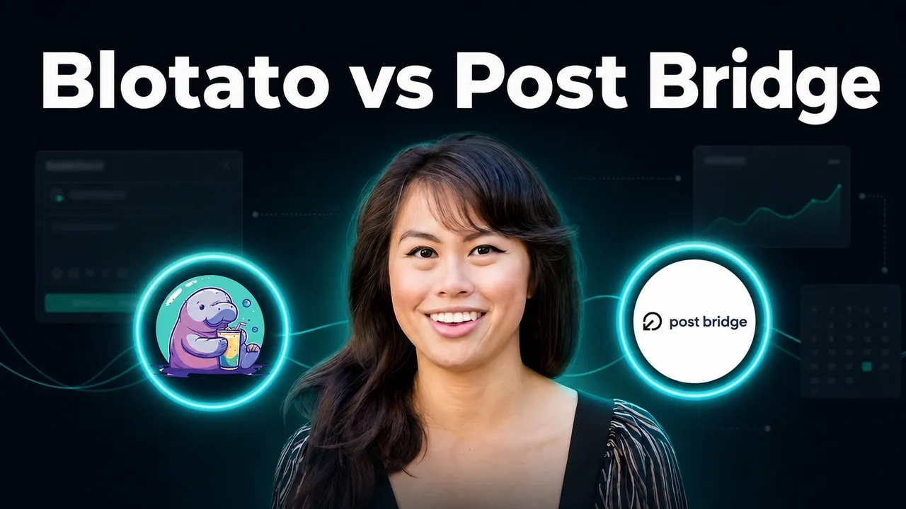 Blotato vs Post Bridge compared as social media APIs for AI agents.