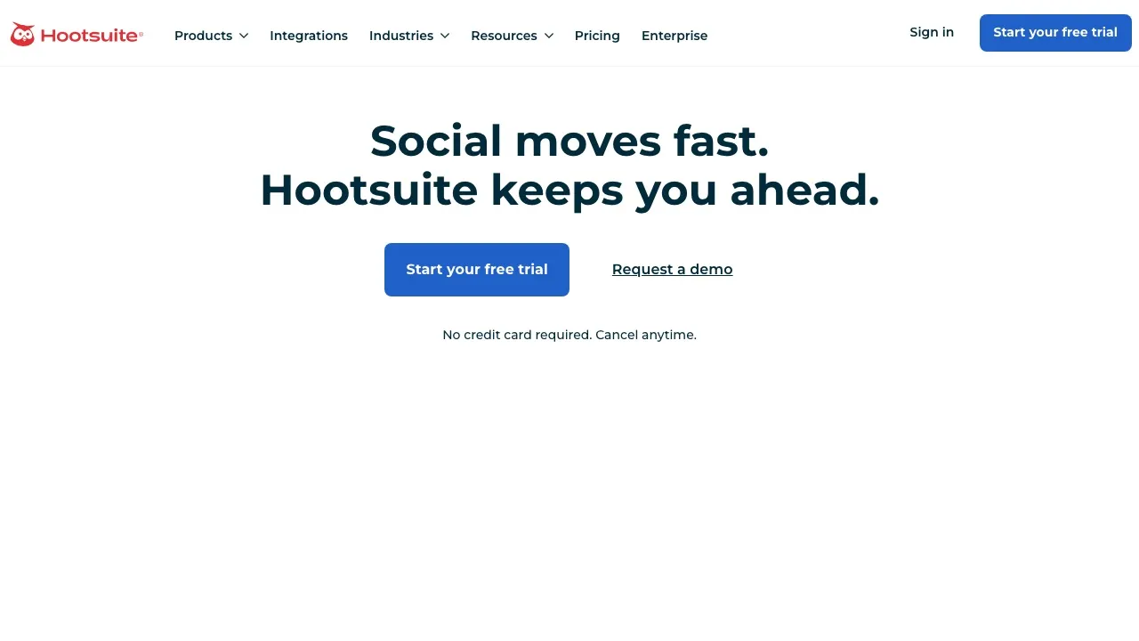 Hootsuite, an enterprise social media management suite, listed last among n8n alternatives for social media.
