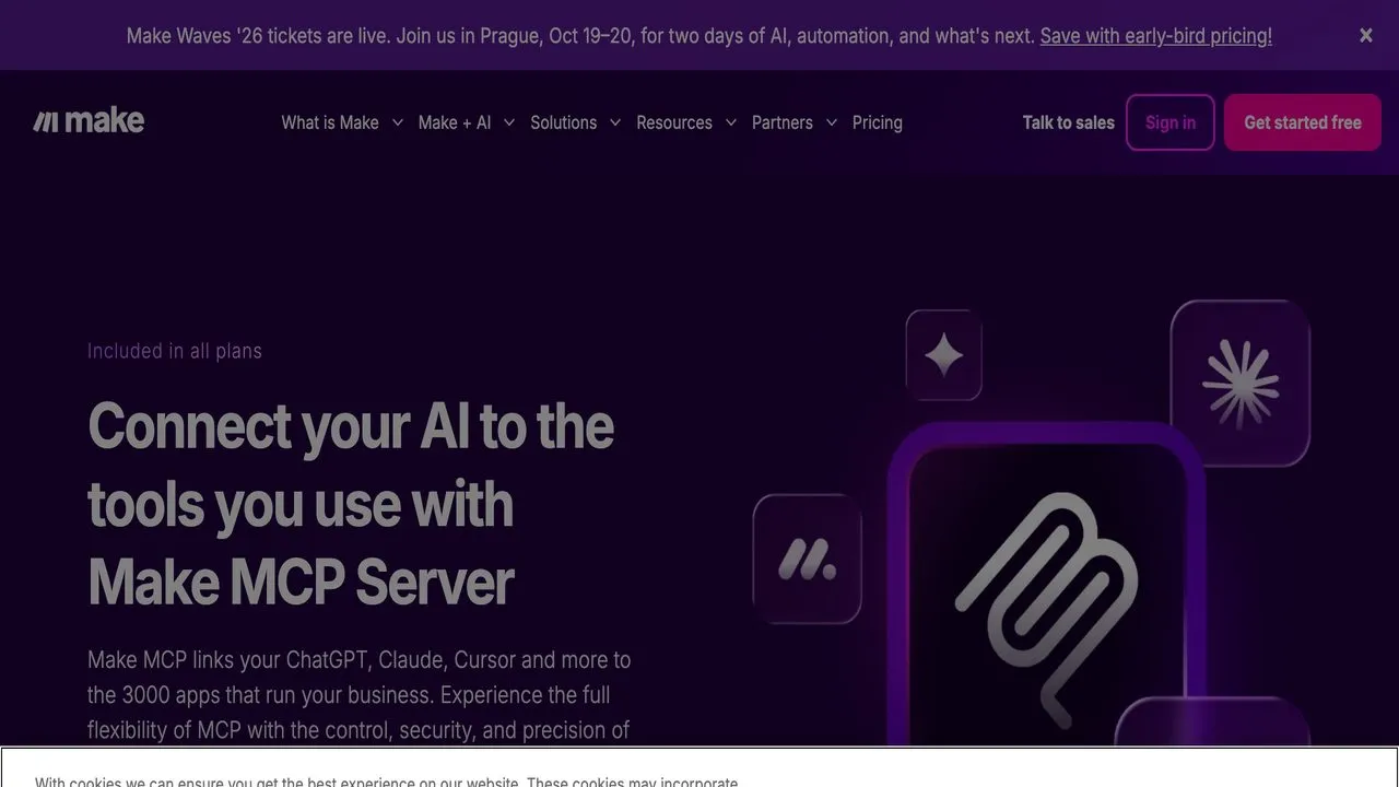 Make MCP Server connecting Claude and other AI to the 3,000 apps that run your business