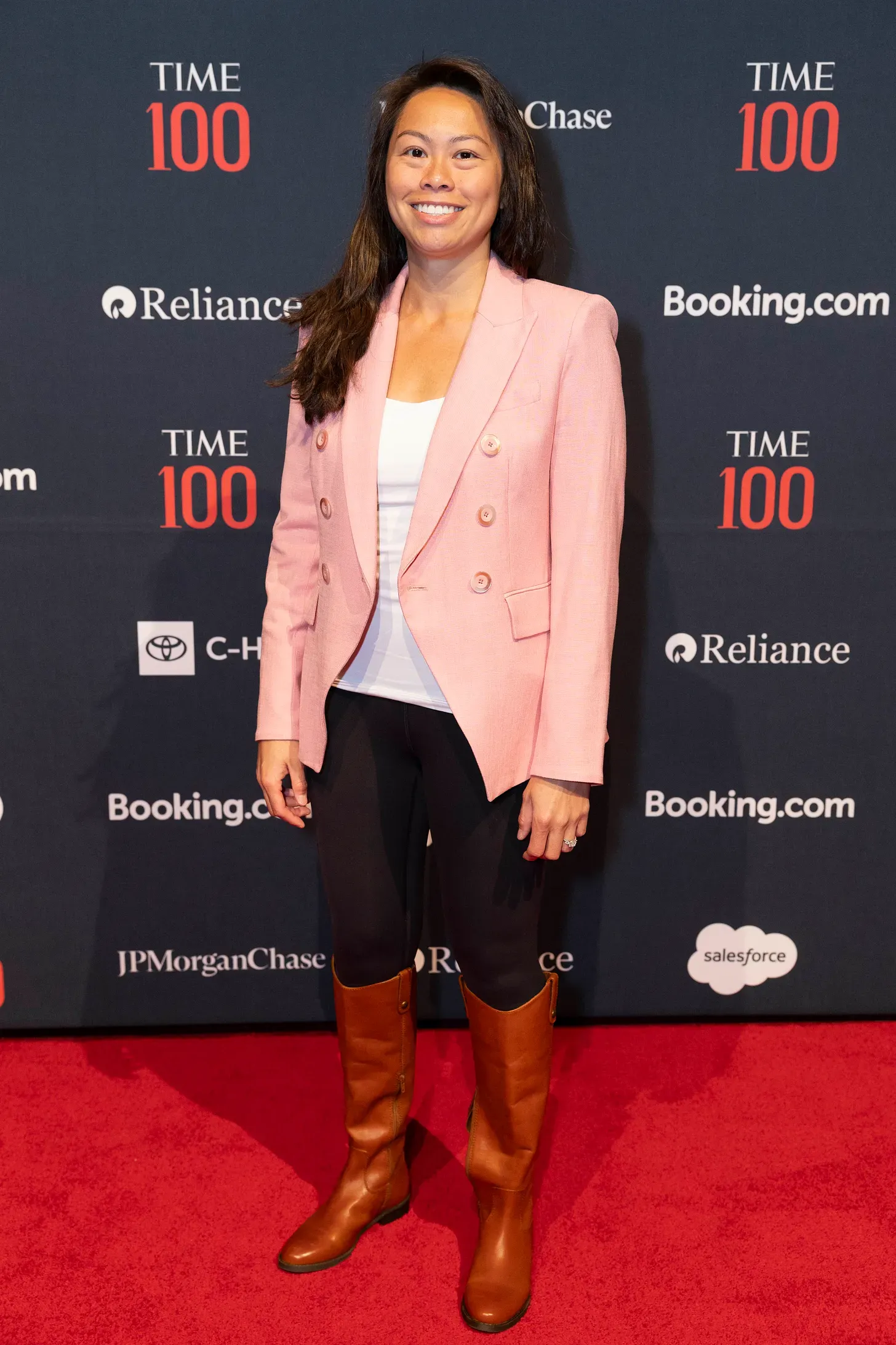 Sabrina Ramonov, founder of Blotato, at the TIME100 Summit