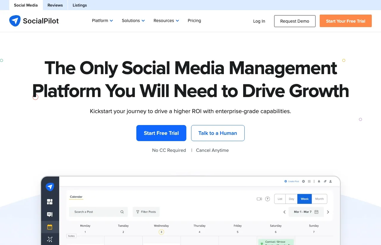 Postiz alternative SocialPilot: social media management with client approvals for agencies
